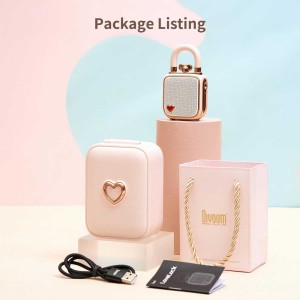 مینی اسپیکر بلوتوثی قابل حمل شارژی دیووم مدل LOVE LOCK