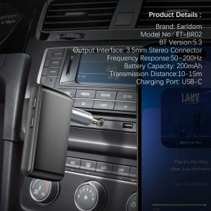گیرنده صوتی بلوتوثی ارلدام مدل ETBR02