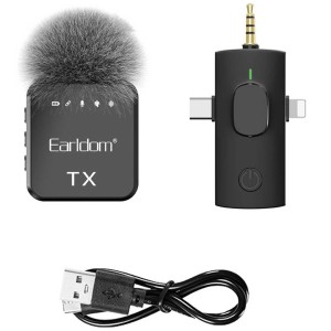 میکروفون بی‌سیم یقه‌ای ارلدام مدل ETMC12