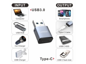 مبدل OTG Type-C به USB ارلدام مدل ETOT61