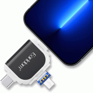 مبدل و کارت خوان USB به Type-C، Lightning، micro-USB و USB ارلدام مدل OT71