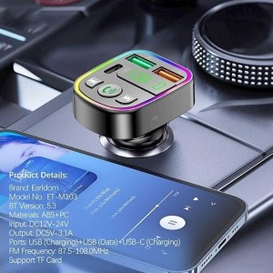 شارژر فندکی فست شارژ ماشین ارلدام مدل M103