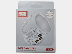 مجموعه کابل Type-C , USB, micro-USB و Lightning ارلدام مدل TC20