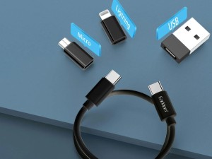 مجموعه کابل Type-C , USB, micro-USB و Lightning ارلدام مدل TC20