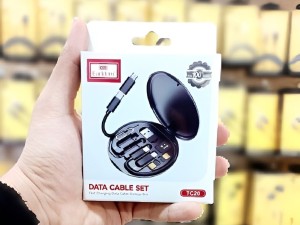 مجموعه کابل Type-C , USB, micro-USB و Lightning ارلدام مدل TC20