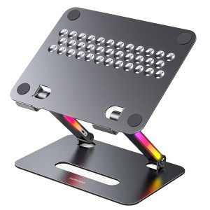 استند و پایه لپ تاپ آلومنیومی تاشو با نور آر جی بی مدل P91H