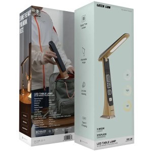 چراغ مطالعه ال‌ای‌دی شارژی طرح چوب تاشو گرین لاین مدل GNLEDDESKWN
