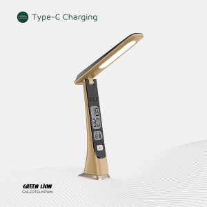 چراغ مطالعه ال‌ای‌دی شارژی طرح چوب تاشو گرین لاین مدل GNLEDDESKWN