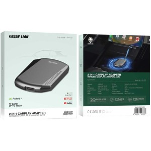 آداپتور و دانگل بلوتوثی خودرو گرین‌لاین مدل GNCP2GBRMBK GLCP5
