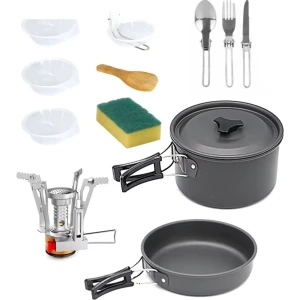 ظروف و گاز کمپینگ گرین لاین مدل GN10N1COOKBK
