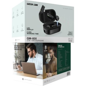 میکروفون یقه‌ای بی‌سیم گرین‌لاین مدل GM85X GNGM85XMICBK