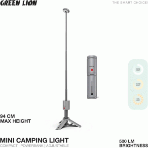 چراغ کمپینگ شارژی و پاوربانک گرین‌لاین مدل GCL50