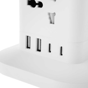 چند راهی برق 8 سوکت USB و دو Type-C هایکواستار مدل HSPS322