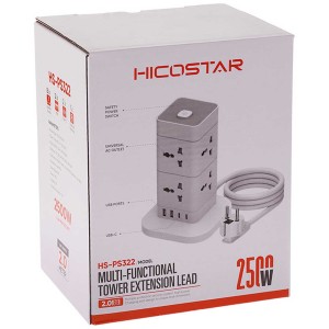 چند راهی برق 8 سوکت USB و دو Type-C هایکواستار مدل HSPS322