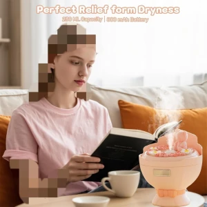 دستگاه بخور سرد و خوشبوکننده شارژی با چراغ خواب ملایم مدل J228