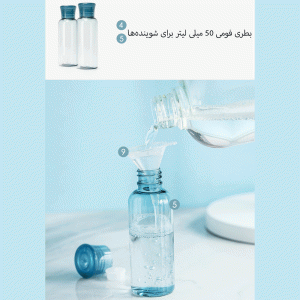 ست بطری مسافرتی لوازم آرایشی و بهداشتی جوردن و جودی مدل PT008