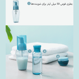 ست بطری مسافرتی لوازم آرایشی و بهداشتی جوردن و جودی مدل PT008