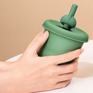 لیوان سیلیکونی فانتزی طرح بچه گربه جوردن و جودی مدل KT054