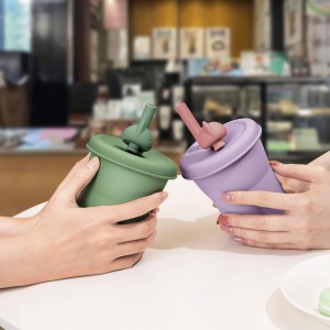 لیوان سیلیکونی فانتزی طرح بچه گربه جوردن و جودی مدل KT054