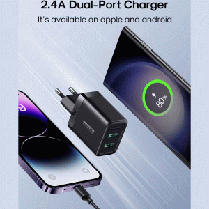 شارژر دیواری USB دو پورت جویروم مدل JRTCN01EU