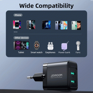 شارژر دیواری USB دو پورت جویروم مدل JRTCN01EU
