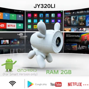 مینی ویدئو پروژکتور هوشمند قابل حمل مدل JY320LI
