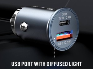 شارژر فندکی فست شارژ ماشین کانفلون مدل C80Q