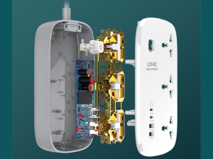 چند راهی و تبدیل برق سه سوکت الدنیو مدل SC3416