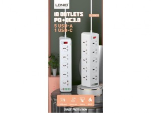چندراهی برق 10 سوکت الدنیو مدل SC10610
