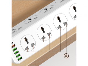 چندراهی برق 10 سوکت الدنیو مدل SC10610
