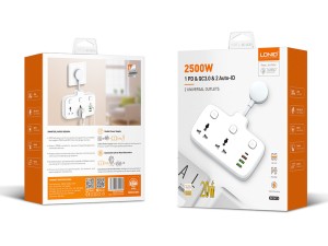 چند راهی برق دو سوکت شارژ گوشی موبایل الدنیو مدل SC2413
