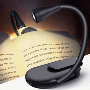 چراغ مطالعه شارژی گیره‌ای کوچک مدل LJC182