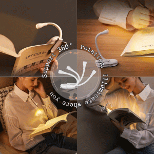 چراغ مطالعه شارژی گیره‌ای کوچک مدل LJC182
