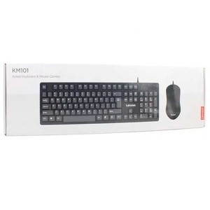 ماوس و کیبورد با سیم لنووو مدل Km101