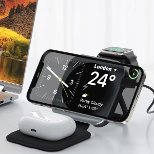 هولدر شارژر وایرلس تاشو لِوِلو مدل LVLTF31WCBK