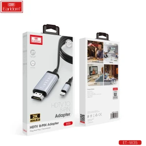 کابل Lightning به HDMI دو متری ارلدام مدل W35