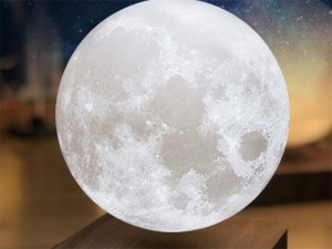 چراغ خواب رومیزی ماه شناور مغناطیسی پرینت سه بعدی معلق