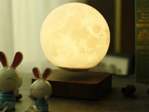 چراغ خواب رومیزی ماه شناور مغناطیسی پرینت سه بعدی معلق