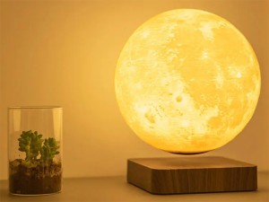چراغ خواب رومیزی ماه شناور مغناطیسی پرینت سه بعدی معلق