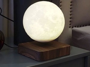 چراغ خواب رومیزی ماه شناور مغناطیسی پرینت سه بعدی معلق