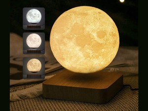چراغ خواب رومیزی ماه شناور مغناطیسی پرینت سه بعدی معلق