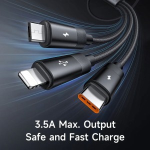 کابل چند USB به Type-C ، Lightning  و micro-USB مک دودو مدل CA579