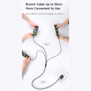 کابل چند USB به Type-C ، Lightning  و micro-USB مک دودو مدل CA579