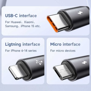 کابل چند USB به Type-C ، Lightning  و micro-USB مک دودو مدل CA579