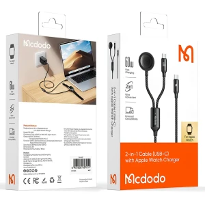 کابل فست شارژ و شارژر وایرلس اپل واچ مک دودو مدل CA2200