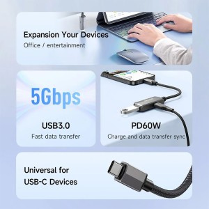 مبدل Type-C به Type-C و USB مک دودو مدل CA283
