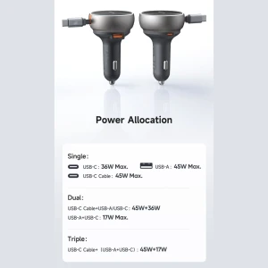 شارژر فندکی فست شارژ ماشین مک‌دودو مدل CC4850