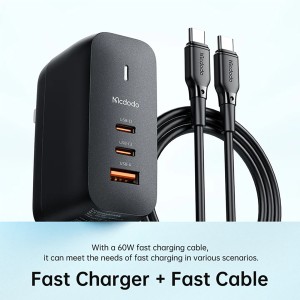 شارژر دیواری Type-C و USB مک دودو مدل CH8442