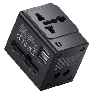 تبدیل پریز برق چندکاره و شارژر دیواری مسافرتی USB مک دودو مدل CP412