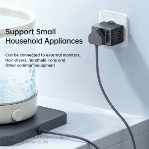 تبدیل پریز برق چندکاره و شارژر دیواری مسافرتی USB مک دودو مدل CP412